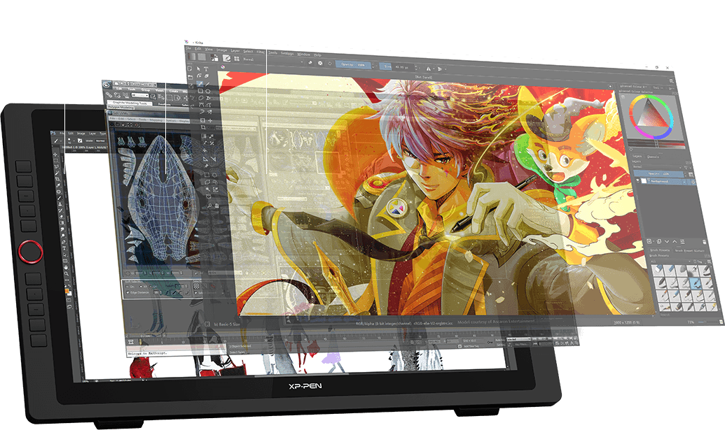 XP-Pen Artist 22R Pro comes with a large 22inch display and features 1920 x 1080 resolution
