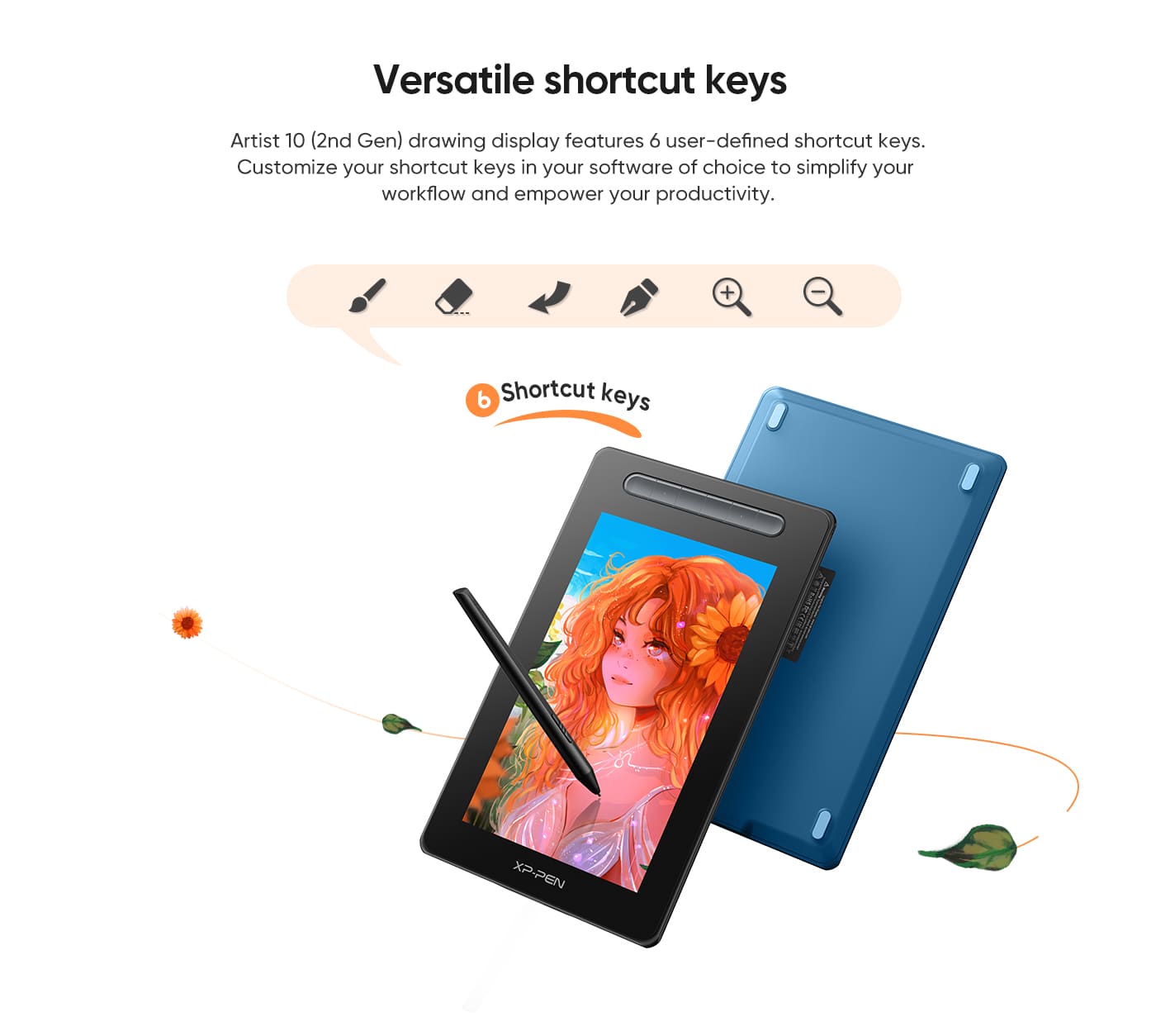 Artist 10 (2nd Generation) Affordable Pen Display Tablet