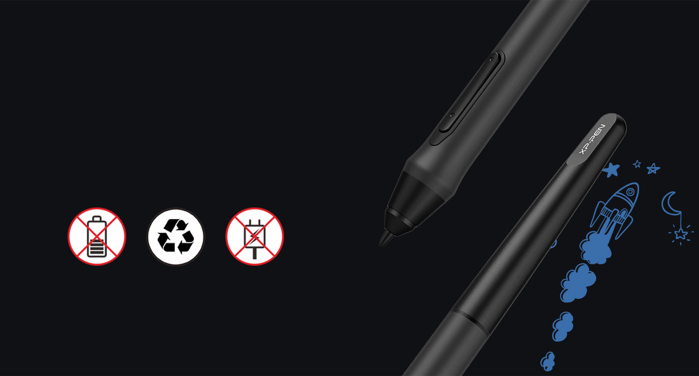  XP-Pen Star G640S digital drawing tablet stylus pen 
