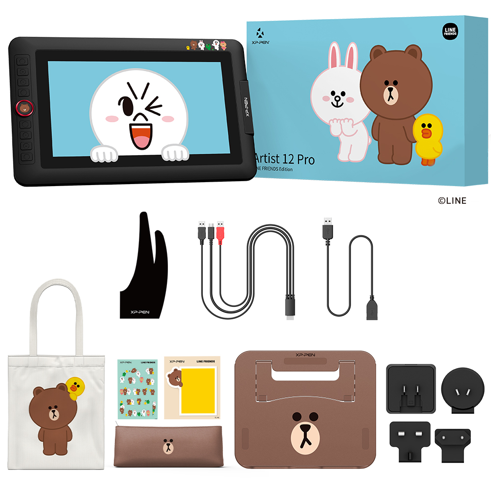 Artist 12 Pro drawing screen Line Friend edition | XP-Pen UK official store