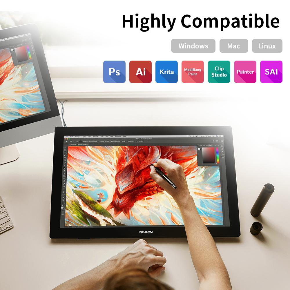 Best Monitor For Digital Painting Artist 24 big digital painting screen monitor | XP-Pen UK official store